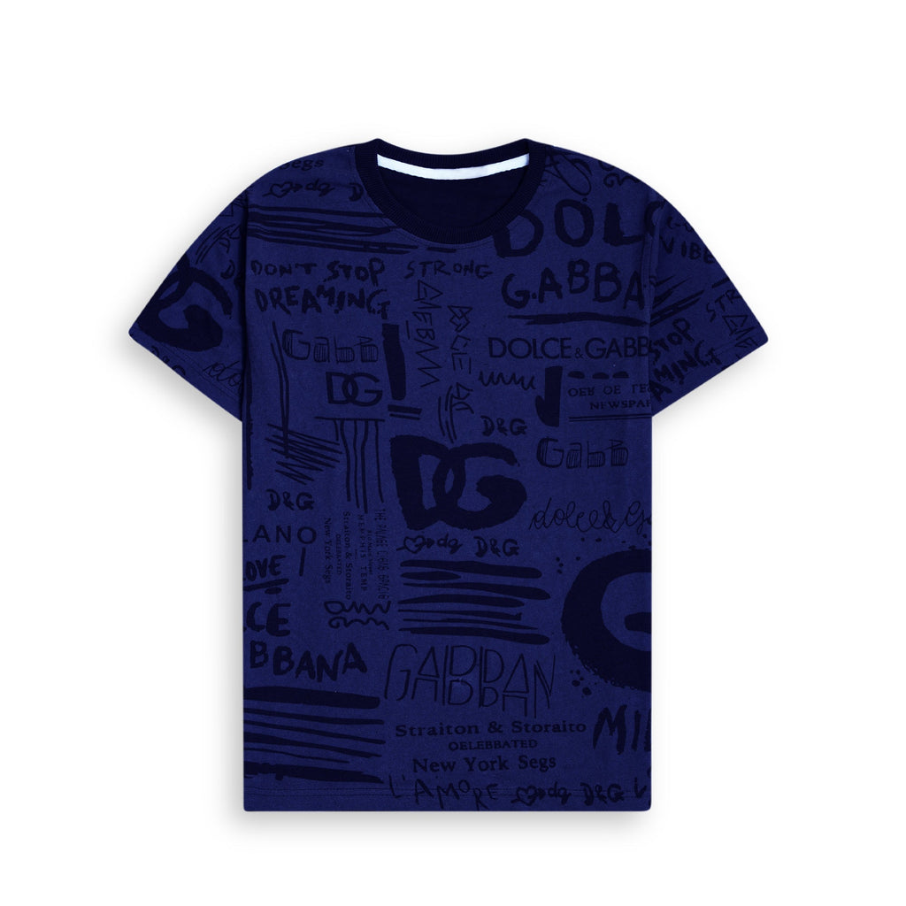 DJ AOP Men Navy T Shirt
