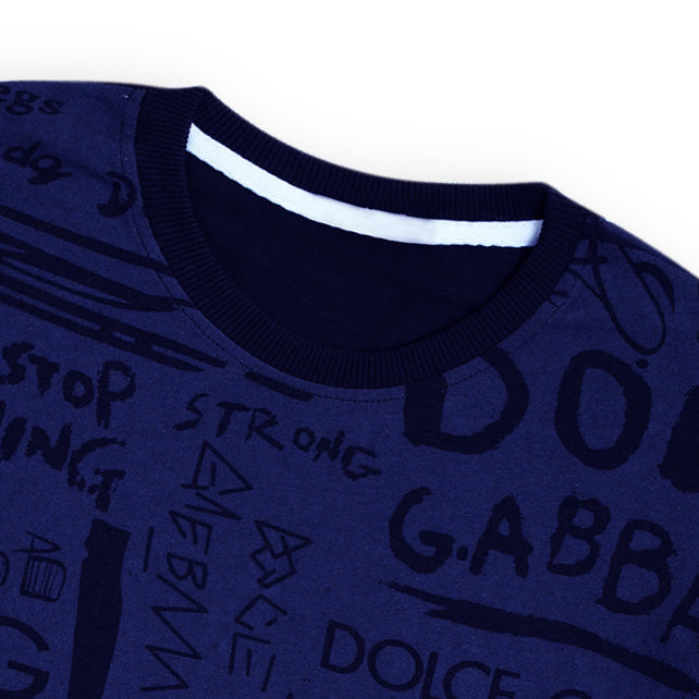 DJ AOP Men Navy T Shirt