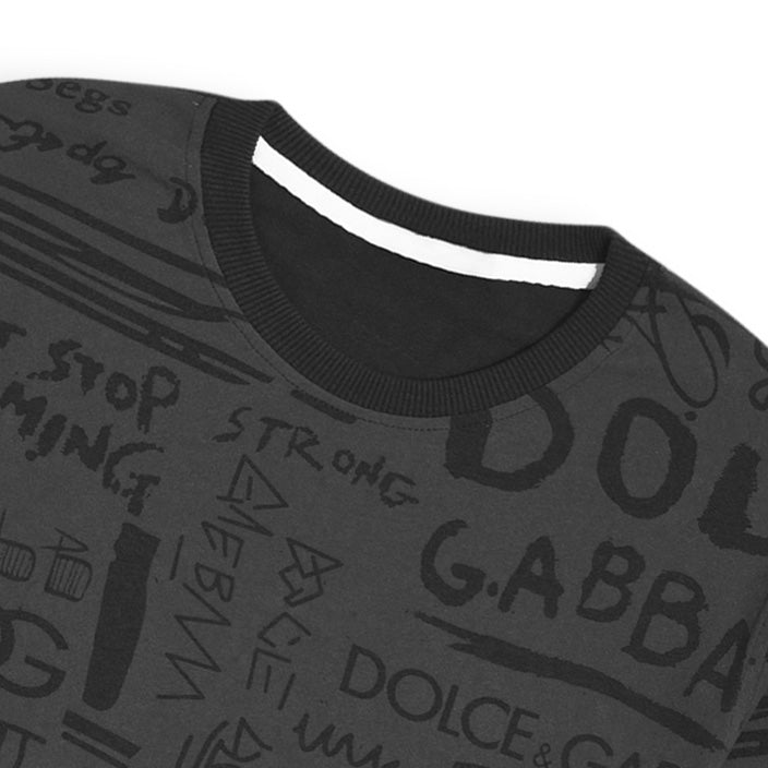 DJ AOP Men Black T Shirt