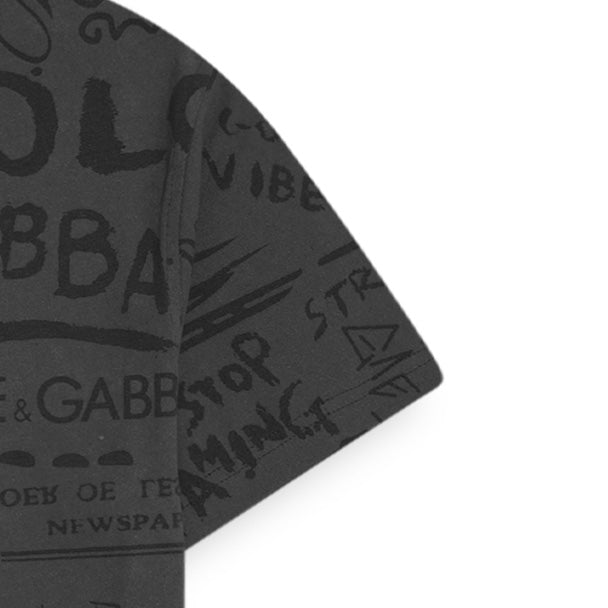 DJ AOP Men Black T Shirt