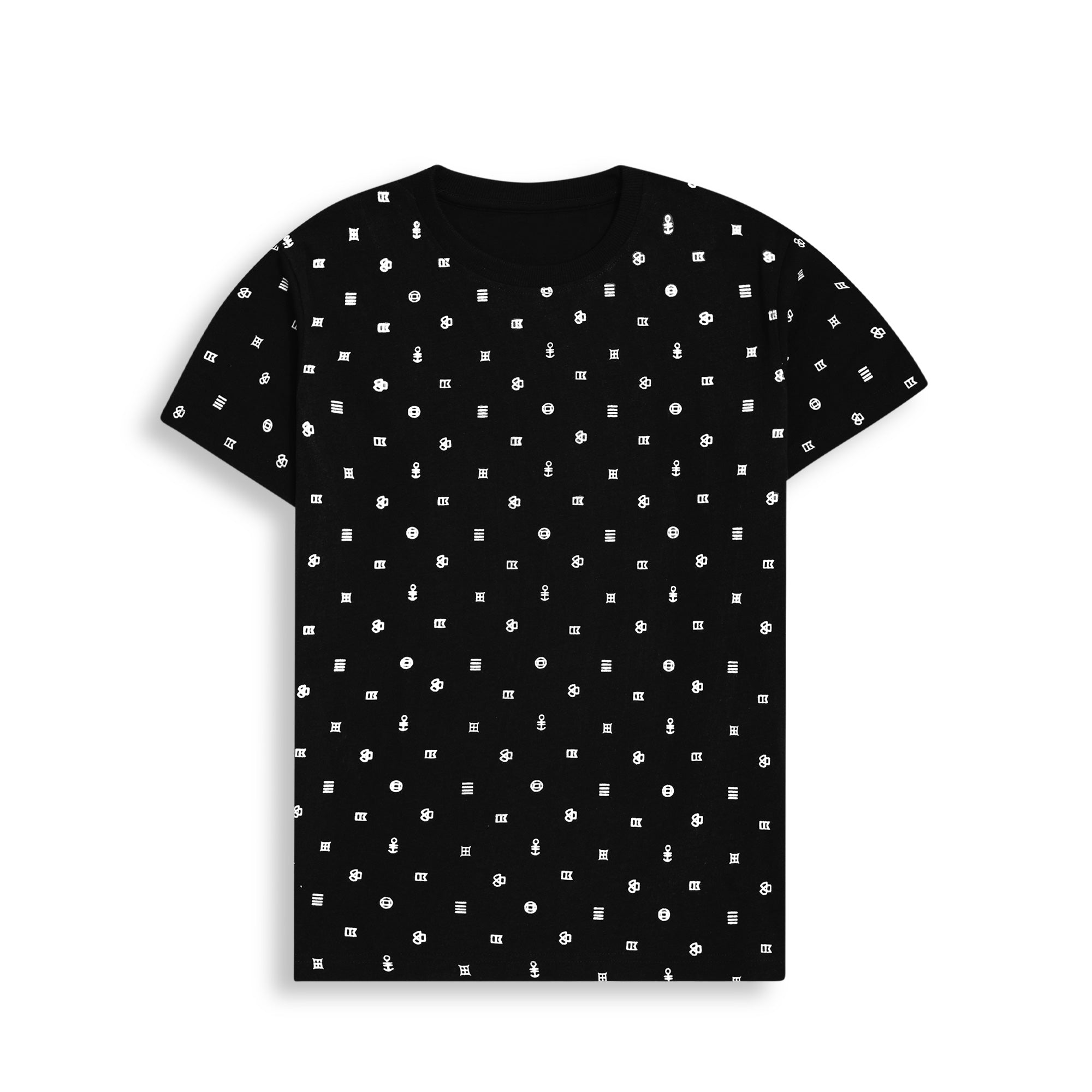 Doted Black Man T Shirt