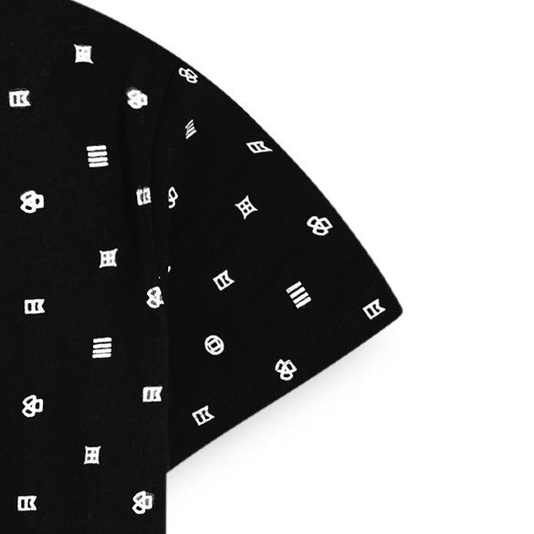 Doted Black Man T Shirt