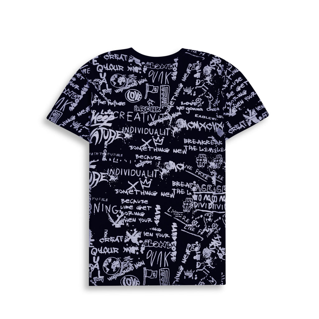 English Black Men T Shirt