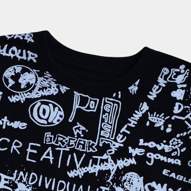 English Men Navy T Shirt