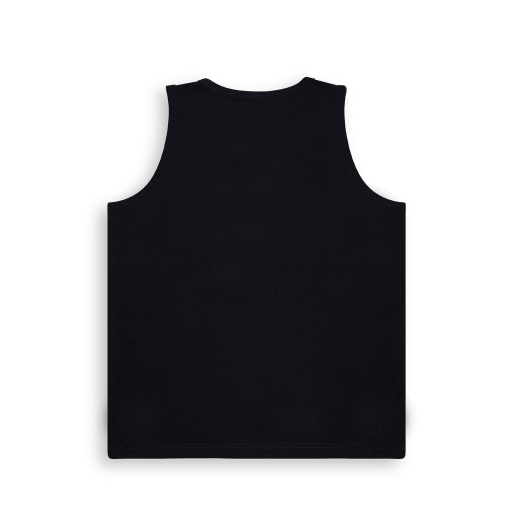 Brave Print Black Sleeveless